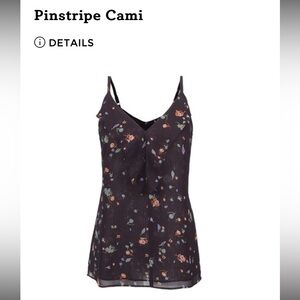 CAbi Pinstripe Cami Size M